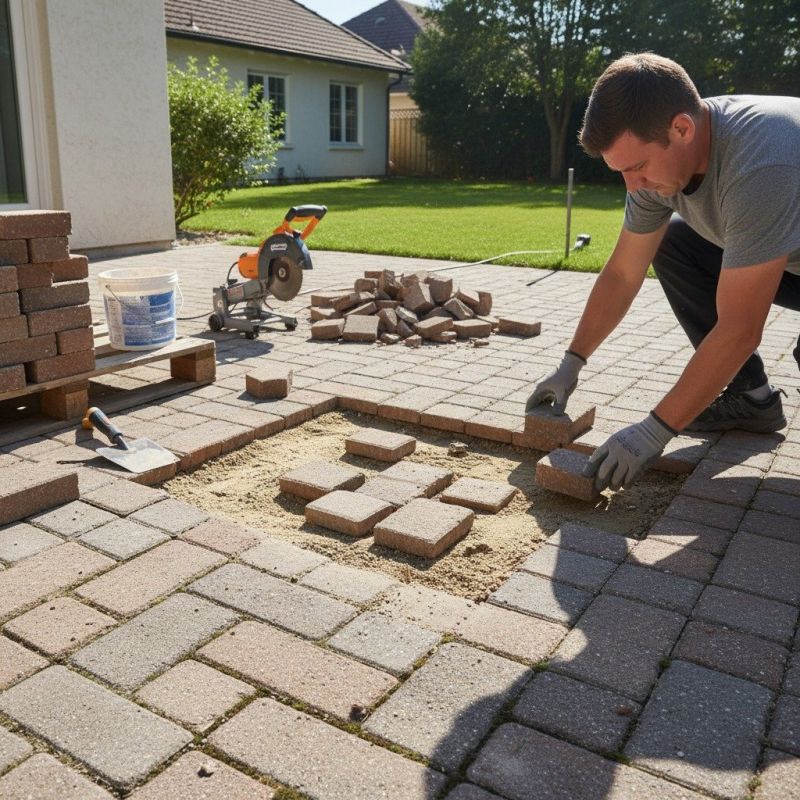 Local Paver Driveway Repair pros at work